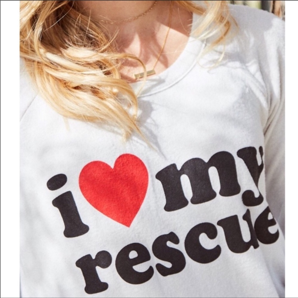 Chaser I Love My Rescue Sweatshirt ♥️ Animal Love - Picture 2 of 5
